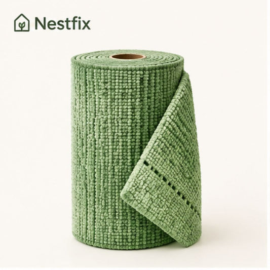 NestFix™ Clean Roll Reusable Microfiber Kitchen Towel Roll | Tear-Off Cleaning Cloths for Kitchen & Home