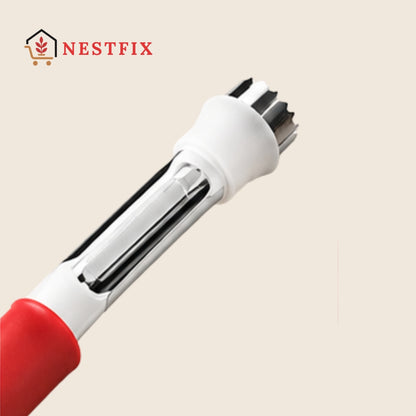 NestFix CorePeel™ 2-in-1 Fruit Corer & Peeler | Apple & Fruit Kitchen Tool