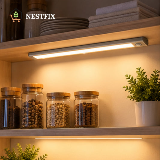 NestFix™ MotionGlow – Rechargeable Motion Sensor LED Light for Cabinets & Wardrobes