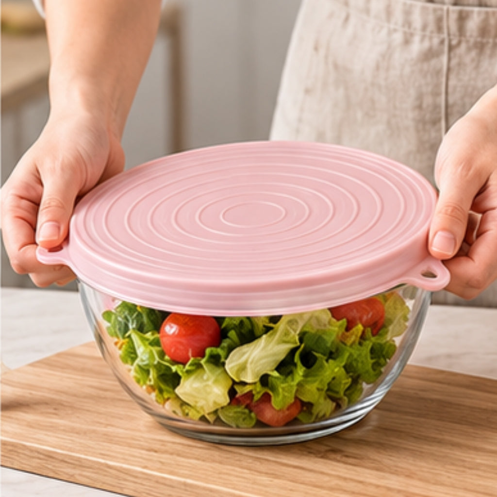 NestFix™ Silicone Food Covers – Reusable Stretch Lids for Bowls, Pots & Containers