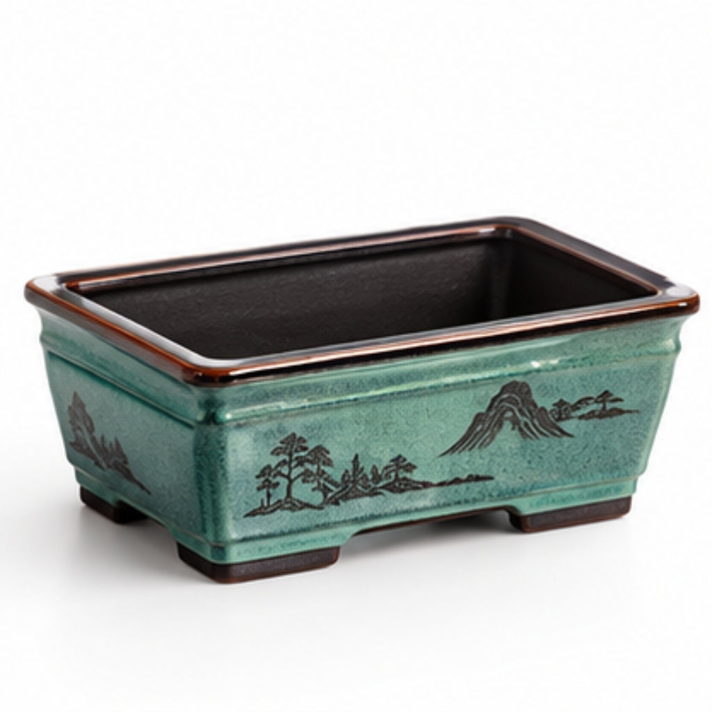 NestFix™ Bonsai Planter Pot – Decorative Ceramic Pot for Home & Desk