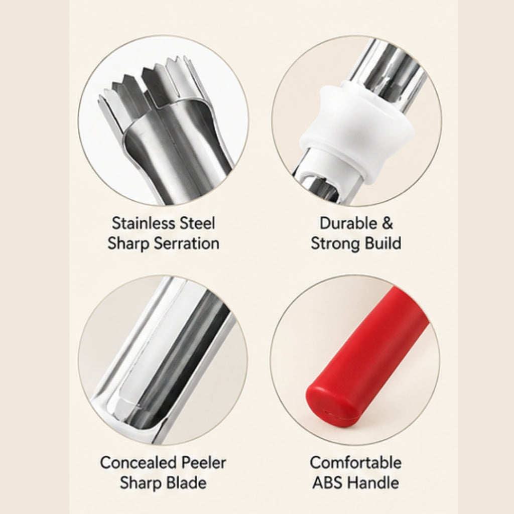 NestFix CorePeel™ 2-in-1 Fruit Corer & Peeler | Apple & Fruit Kitchen Tool