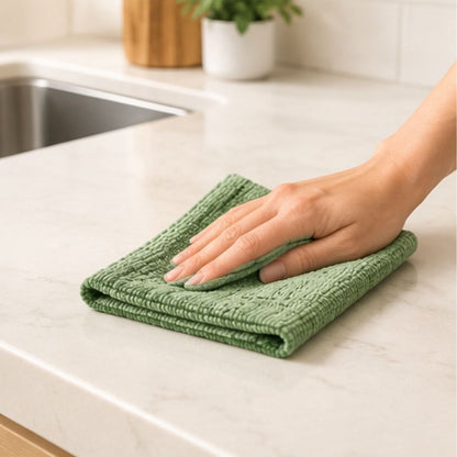 NestFix™ Clean Roll Reusable Microfiber Kitchen Towel Roll | Tear-Off Cleaning Cloths for Kitchen & Home