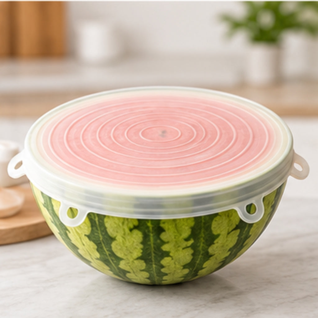 NestFix™ Silicone Food Covers – Reusable Stretch Lids for Bowls, Pots & Containers
