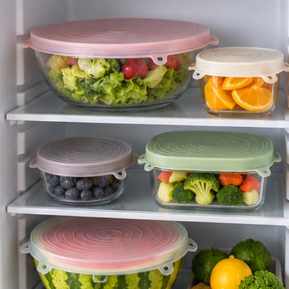 NestFix™ Silicone Food Covers – Reusable Stretch Lids for Bowls, Pots & Containers